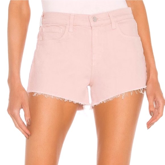 L'AGENCE Audrey Cutoff Shorts - Dark Camel main image 0